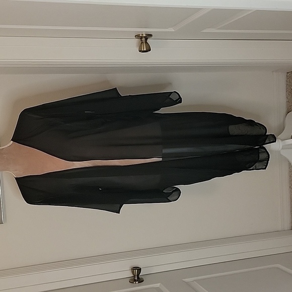 ASOS Swim Sheer Black Bathing Suit Cover Up.  Size 6, EUC - Picture 1 of 9